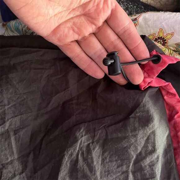 Grassroots California Men's Rose Themed Rain Jacket Size L Hooded Lightweight - Picture 9 of 12